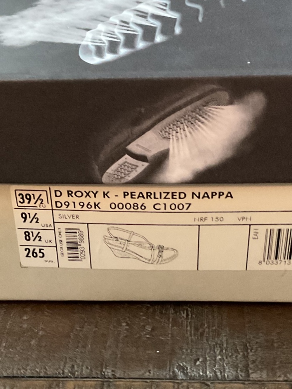 ⭐️ Geox Roxy Pearlized Nappa Leather Sandals - size 9.5 - Picture 8 of 8